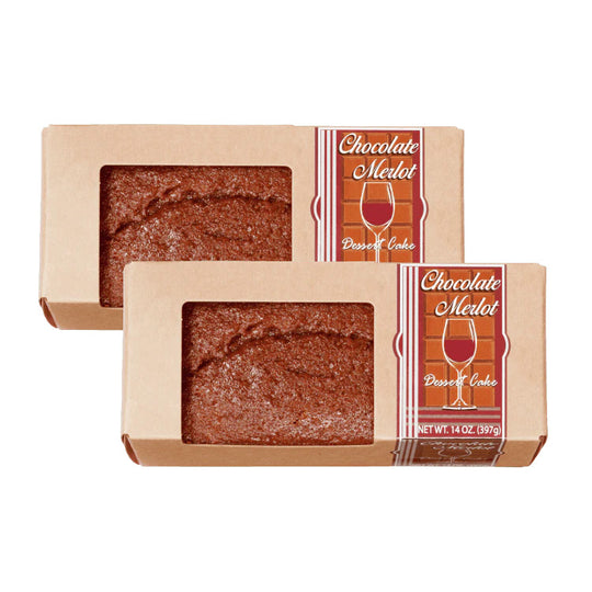 Chocolate Merlot Liqueur Cake Bar | Pack of 2 | 14 oz | Beatrice Bakery