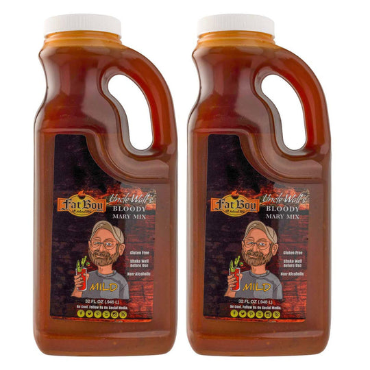 Gluten Free Uncle Walt’s Bloody Mary Mix | Pack of 2 | Mild & Spicy | Gluten Free | Hickman's Fat Boy BBQ