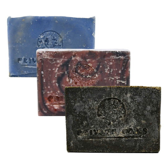 Clay & Detox Mineral Soap Bundle | Pack of 3 | 5 oz | Private Oaks Soap Co.