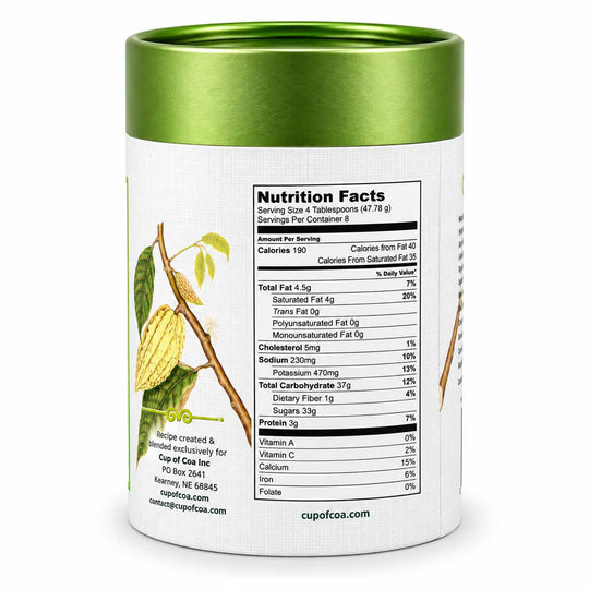 Cup of Coa Mint nutritional
