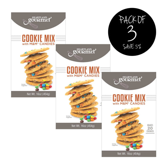 M & M Cookie Mix | Pack of 3 | Makes Approximately 20 Cookies | Easy to Bake