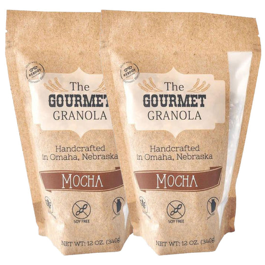 Mocha Granola | 12 oz | Pack of 2 | Gluten, Dairy, & Soy Free | The Gourmet Granola