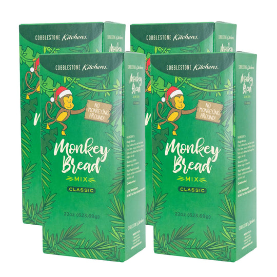 Sweet Cinnamon Monkey Bread Mix | Pack of 4 | 22 oz | Cobblestone Kitchen