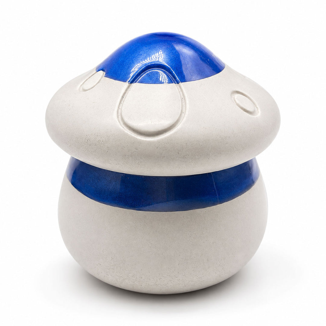 Mushroom pottery container