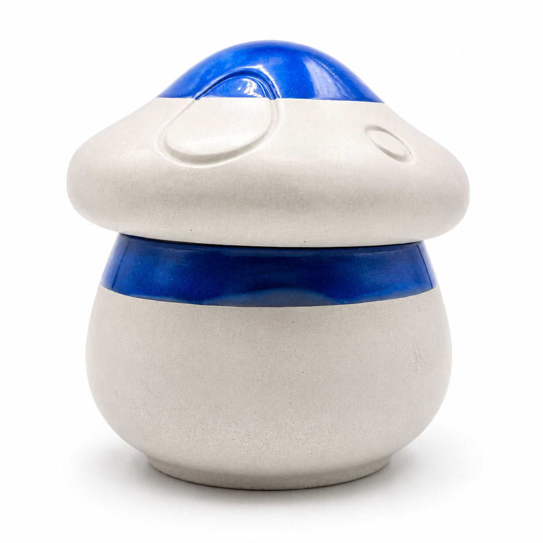 Mushroom pottery container