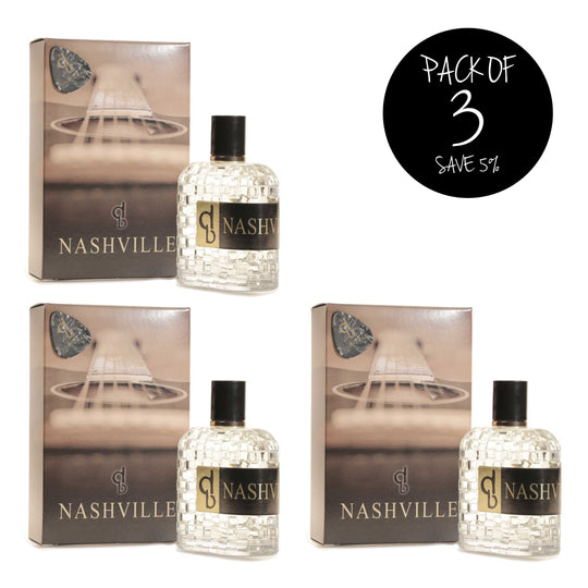 DB Nashville Cologne | Pack of 3 | 3.4 oz. | Notes Of Spice and Earth Tones | Midwestern Made and Inspired | Official Fragrance of Country Artist Dustin Bogue | Made With High Quality Oils | Long-Lasting Scent | Nebraska Cologne