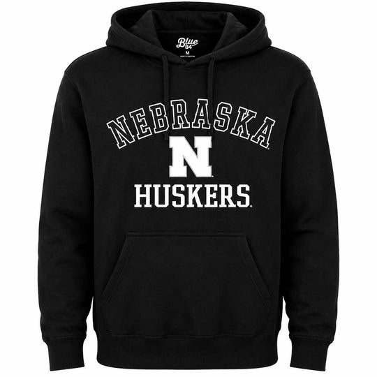 Youth Nebraska Husker Black Hoodie | Multiple Sizes | Blue 84