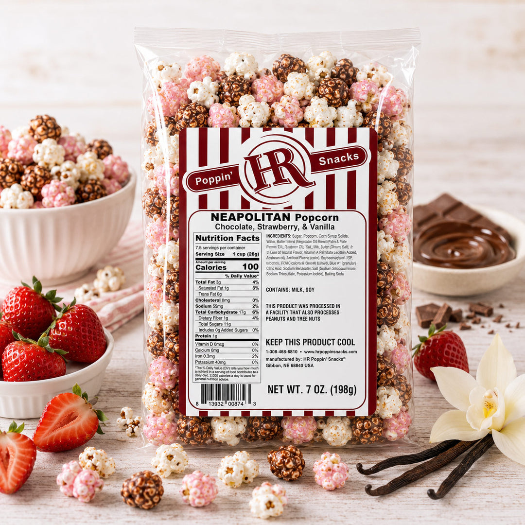Neapolitan Popcorn | 5 oz | HR Poppin' Snacks
