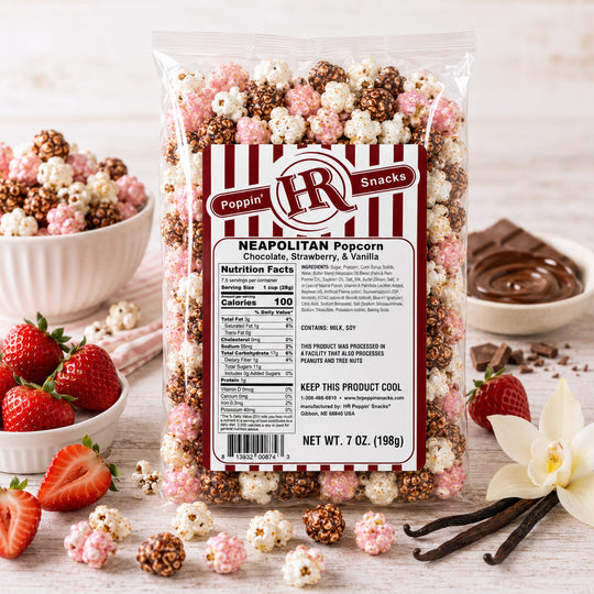 Neapolitan Popcorn | 5 oz | HR Poppin' Snacks