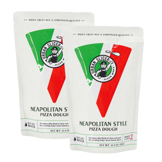 Neapolitan Style Pizza Dough | Pack of 2 | 13.4 oz | Urban Slicer Pizza Worx