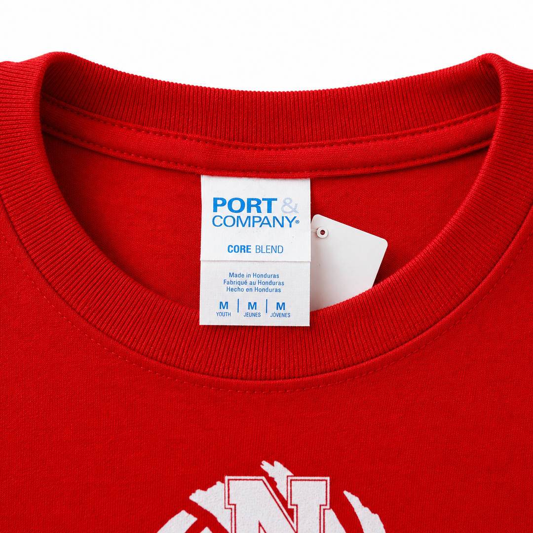 Youth Nebraska Volleyball T-Shirt | Red | Multiple Sizes | Lou's Sporting Goods | 25N7YBT