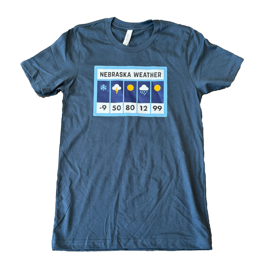 Nebraska Weather T-Shirt | Multiple Sizes | HEARTlandia