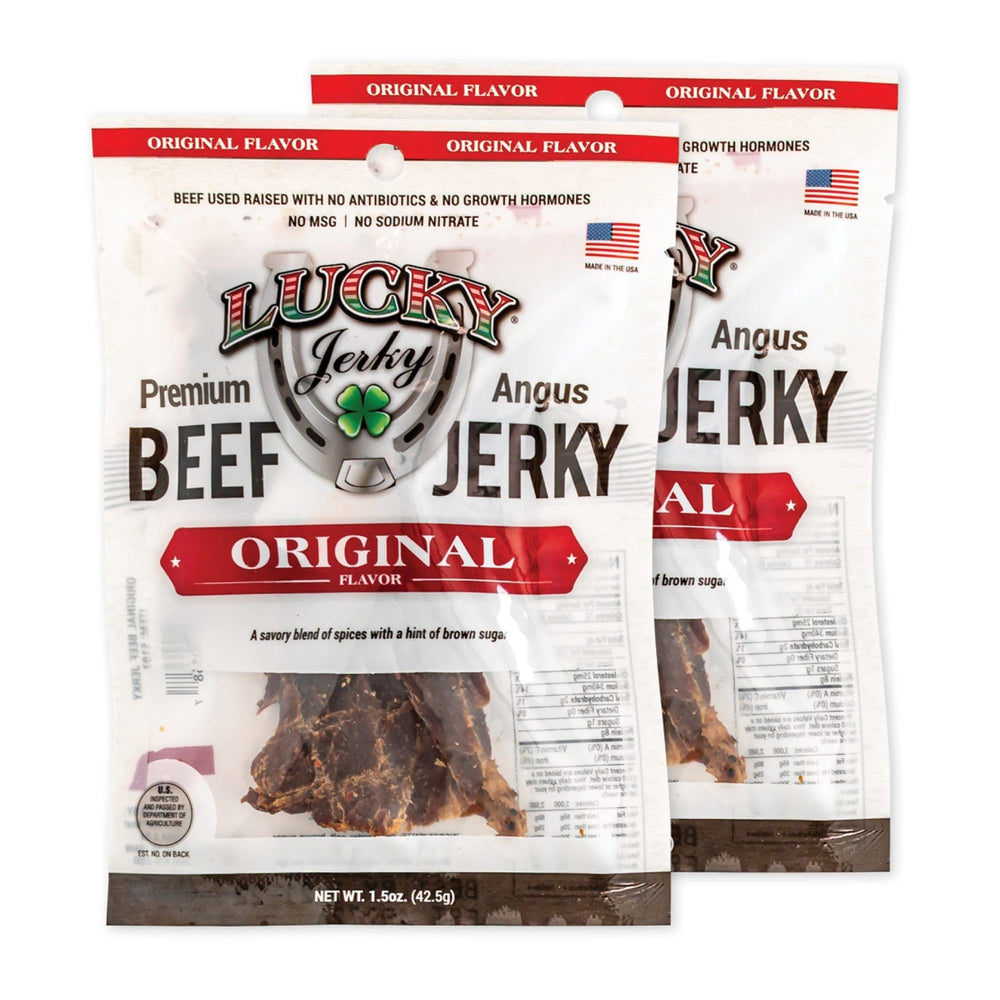 Beef Jerky | 1.5 oz. Bag | Pack of 6 | Original Flavor | Savory Seasoning | All Natural Angus | Made in Holdrege, NE | Nebraska Star Beef