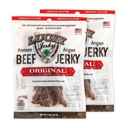 Beef Jerky | 1.5 oz. Bag | Original Flavor | Tender, Lean, All Natural Angus | Made in Holdrege, NE | Nebraska Star Beef