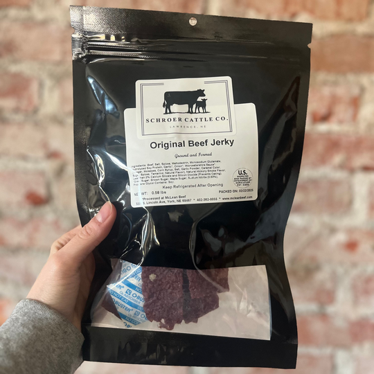 Original Beef Jerky | Approximately 10 oz | Schroer Cattle Company
