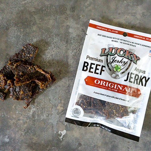 Beef Jerky | 1.5 oz. Bag | Original Flavor | Expertly Seasoned Jerky Snack | Thickly Sliced Beef | Consistent Flavor, Texture, & Tenderness | All Natural | Perfect Medley Of Spices | Tender Nebraska Angus Beef | High Protein | 6 Pack | Shipping Included