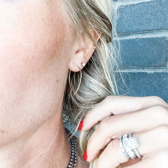 Mae Teardrop No Slip Threader Earring | Multiple Colors | Lux by Leslie