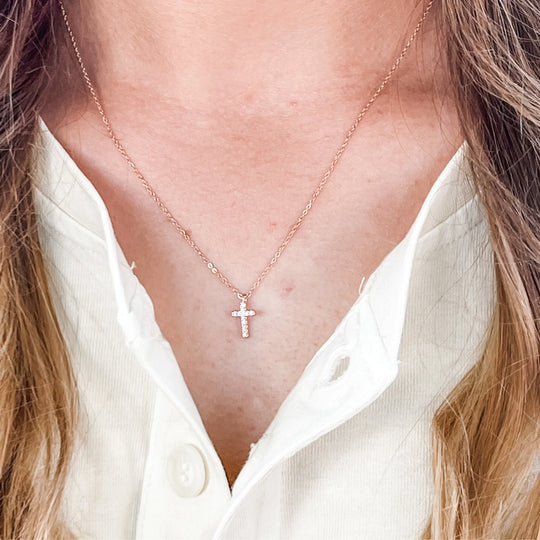 Person Wearing Cubic Zirconia Necklace