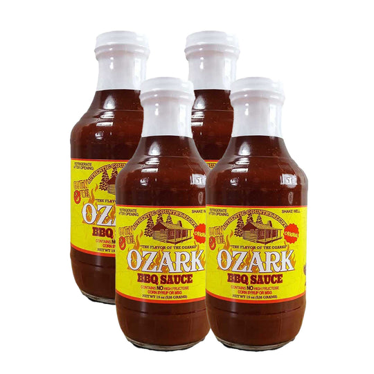 Ozark Regular BBQ Sauce | Pack of 4 | 19 oz | Brenmar