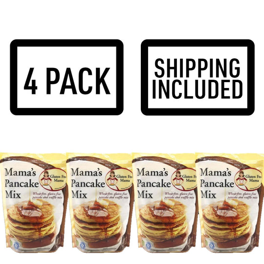 Gluten Free Pancake and Waffle Mix | 2lb. Bag | Gluten Free Mama's | Easy to Follow Recipe | Perfect Breakfast Food | 4 Pack | Shipping Included