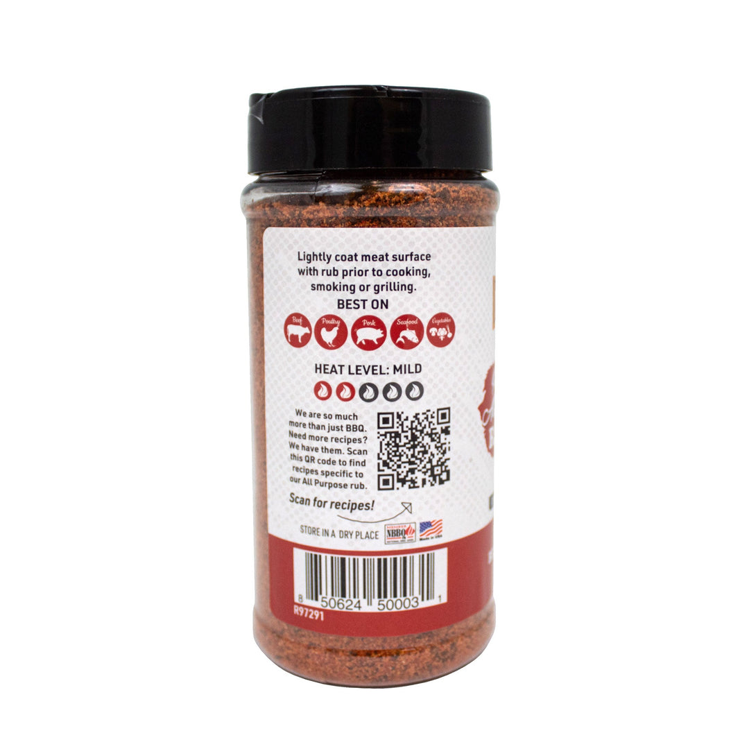 Premium All Purpose Keto Friendly BBQ Rub 11 oz | Gluten Free | Hickman's Fat Boy BBQ