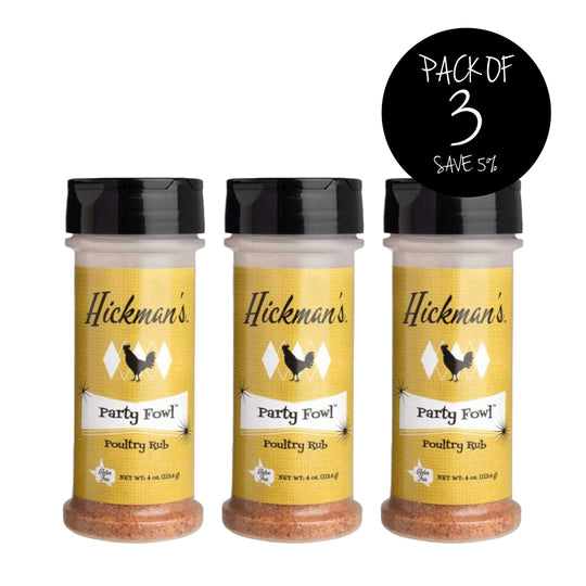 Party Fowl Poultry Rub | Pack of 3 | 4 oz. Bottle