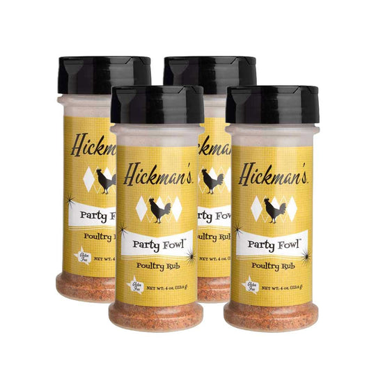 Hickman’s Party Fowl Chicken Rub | Pack of 4 | Gluten Free | Hickman's Fat Boy BBQ