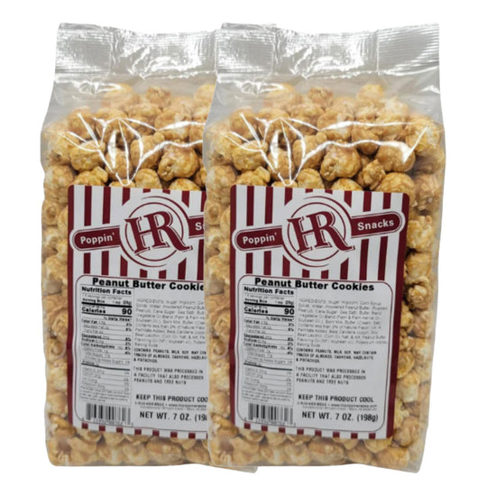 Peanut Butter Cookies Popcorn | 7 oz | Pack of 2 | HR Poppin' Snacks