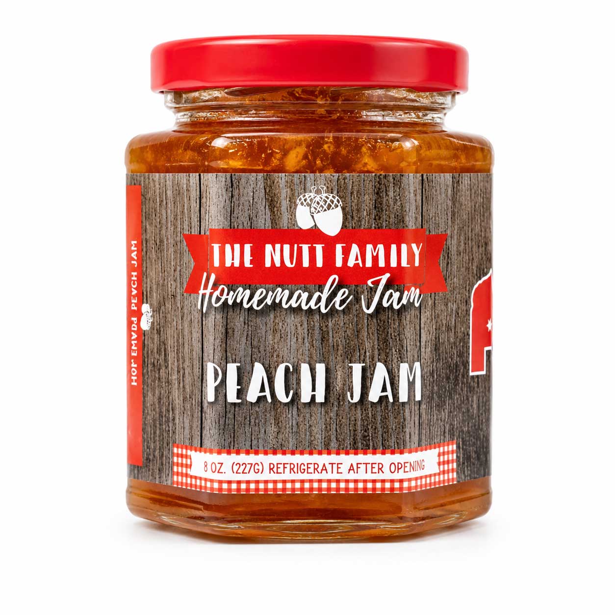 Peach Jam | Pack of 3 | 9 oz | Nutt Family Jams & Jelliesds