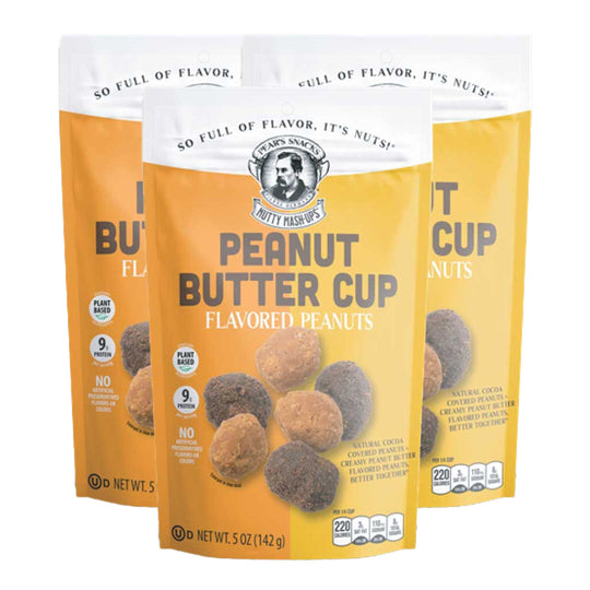 Peanut Butter Cup Flavored Peanuts | Pack of 3 | 5 oz | Brenmar