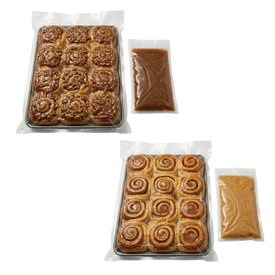 Precooked Cinnamon Rolls | Caramel and Pecan | 24 Rolls | Stacy Lynn's Baking Company | Shipping Included