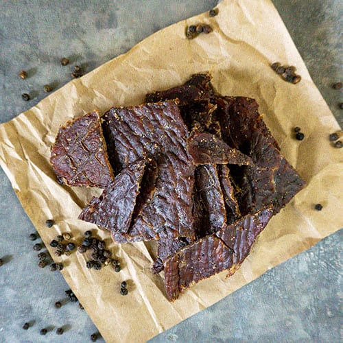 Black Pepper Beef Jerky | 3 oz. Bag | Big, Bold Flavor | Made From Hand Selected, Single Source Cattle | Tender, Thick Cut Slices | Nebraska Beef | Convenient Snack | 4 Pack | Shipping Included