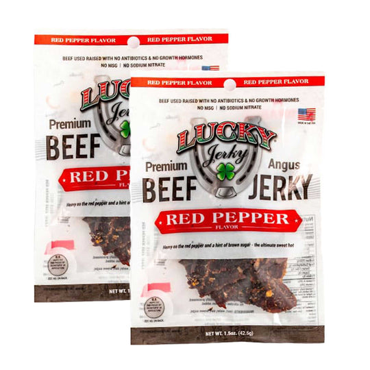 Red Pepper Beef Jerky | Pack of 2 | 1.5 oz | Nebraska Star Beef