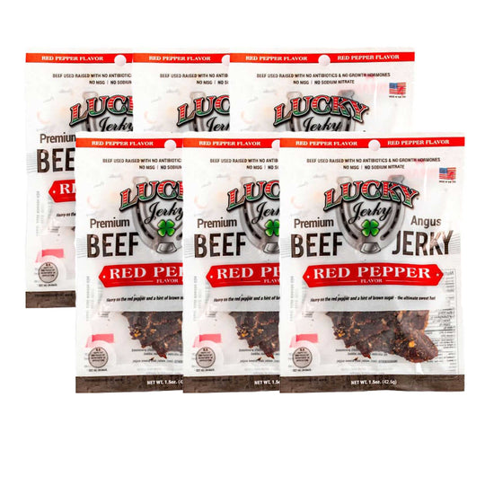 Red Pepper Beef Jerky | Pack of 6 | 1.5 oz | Nebraska Star Beef