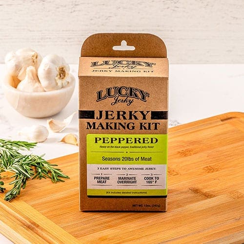 Jerky Making Kit | 12 oz. Box | Black Pepper Flavor | Easy To Make | Designed To Accent The Flavor Of Meat | Bold Black Pepper Taste With Hints Of Garlic & Onion | Perfect Amount Of Zing  | Seasons 20 LBS. Of Meat