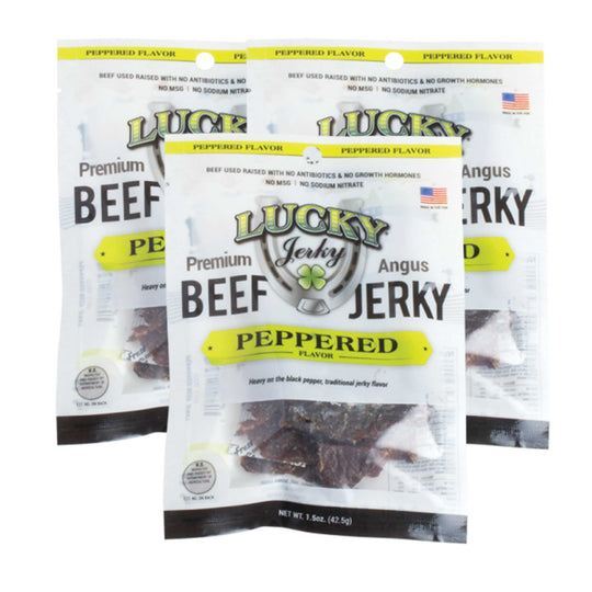 Black Pepper Beef Jerky | Pack of 3 | 1.5 oz | Nebraska Star Beef