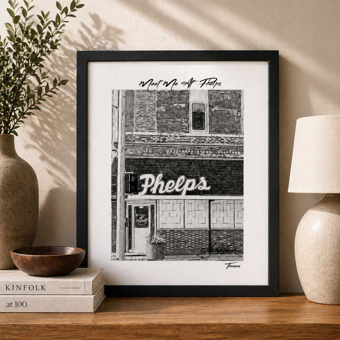 Phelps photo in decor setting