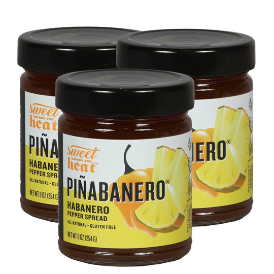 Piñabanero Pepper Spread | Pack of 3 | 9 oz | Gluten Free | Chili Dawg's Foods of Fire