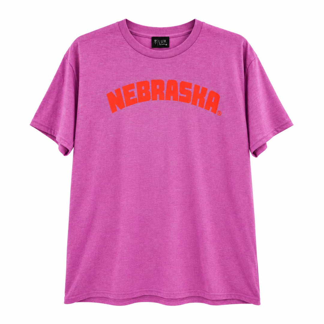 Purple Nebraska Tee | Multiple Sizes | Lux By Leslie