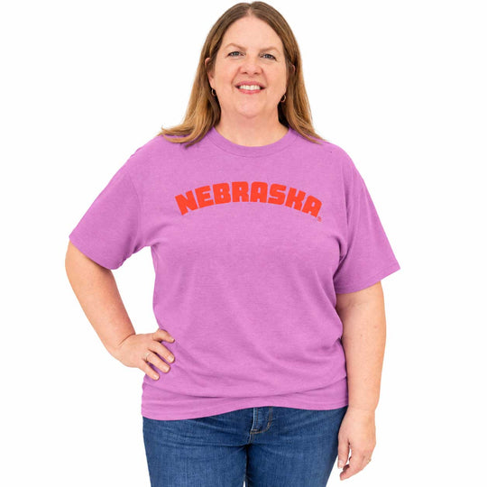 Purple Nebraska Tee | Multiple Sizes | Lux By Leslie