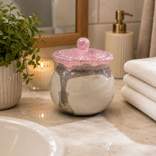Storage container in bathroom