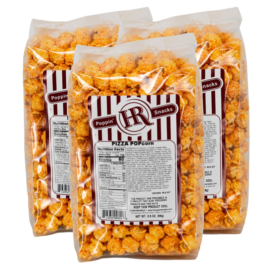 Pizza Popcorn | Pack of 3 | 3.5 oz | HR Poppin' Snacks