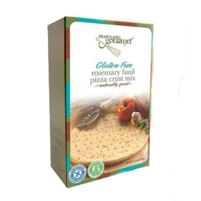 Gluten Free Rosemary Basil Pizza Crust | Pack of 2 | 15.4 oz | Heartland Gourmet | 2024