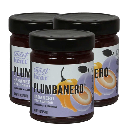 Plumbanero Pepper Spread | Pack of 3 | 9 oz | Gluten Free | Chili Dawg's Foods of Fire