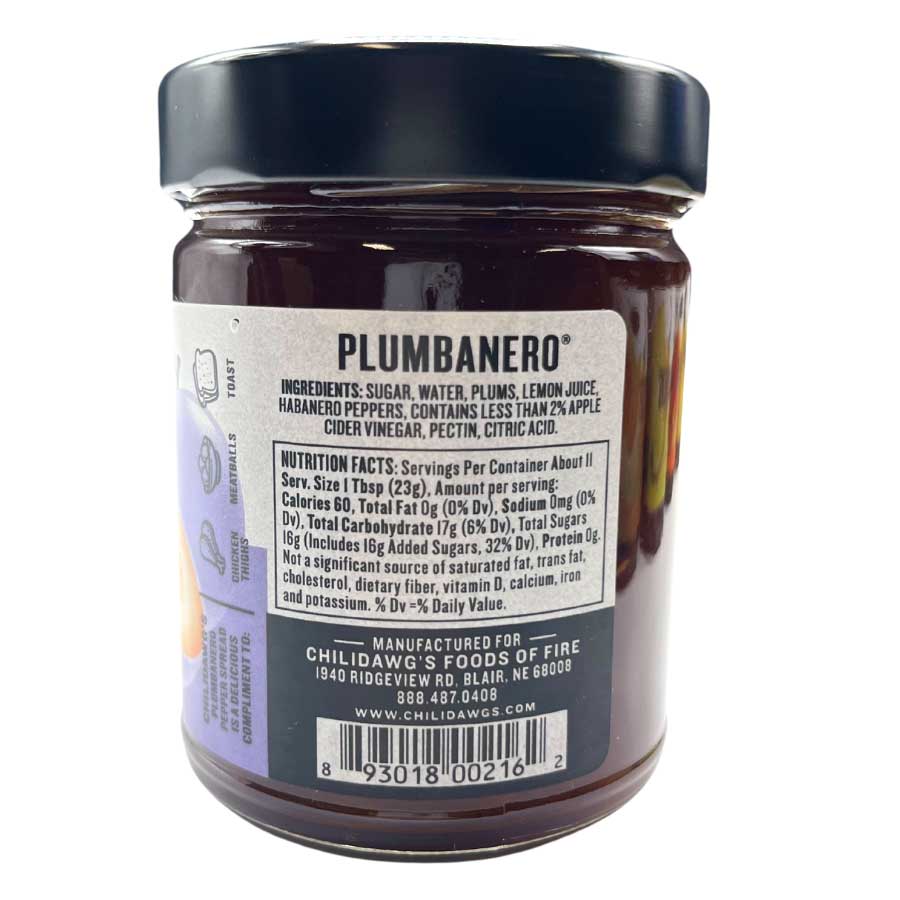 Plumbanero Pepper Spread | 9 oz | Gluten Free | Chili Dawg's Foods of Fire