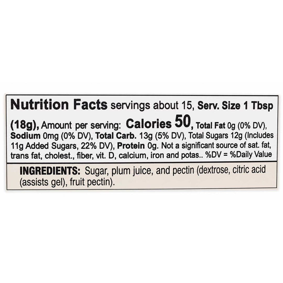 Nutrition facts label for a product with detailed information on calories, ingredients, and nutritional content.