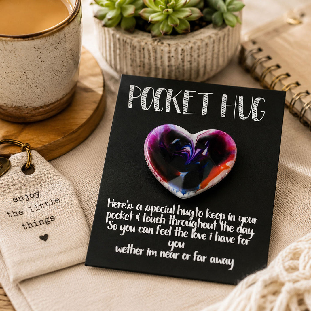pocket hug on table