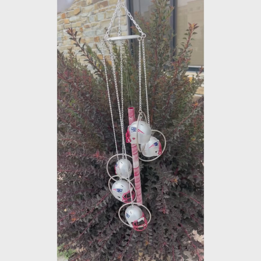 Video of the New England Patriots Wind Chime chiming in the wind