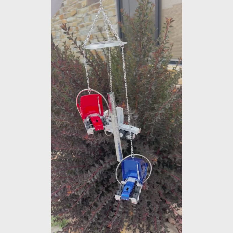 Semi Truck Wind Chime | Good Quality and Handmade Wind Chime | Perfect, Unique Gift for Semi Truck Drivers | Yard Decor | Semi-Truck | Shipping Included