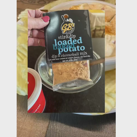 Loaded Baked Potato Dip & Cheeseball Mix | 2 oz | GB's Kitchen